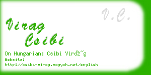 virag csibi business card